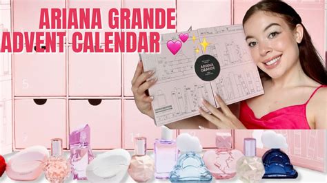 ariana grande perfume calendar.